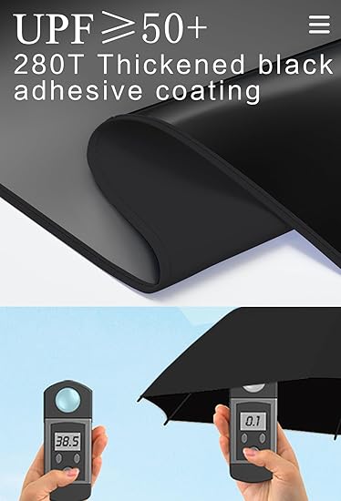 Mini Travel Folding Umbrella for Purse - UPF 50+ Sun & Rain UV Protection, Windproof Small Compact Lightweight Design Fits in Pocket or Bag, Portable Wallet Parasol for Commuter, Men Women Boys Girls