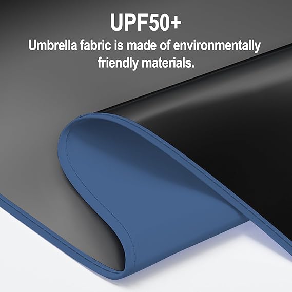 Windproof Mini Travel Folding Umbrella - UPF 50+ Sun & Rain Protection, Small Compact Lightweight Design Fits in Pocket or Bag, Eco-Friendly Fabric Wallet Umbrella for Commuter, Men Women Boys Girls