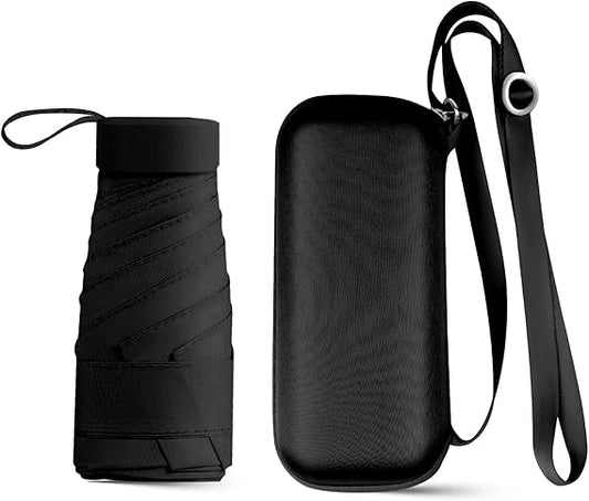 Compact Travel Umbrella - Mini Umbrella for Purse, Small Lightweight & Tiny Design Perfect for Parasol Outdoor Sun & Rain Umbrellas