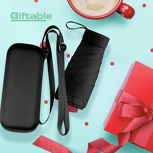 Compact Travel Umbrella - Mini Umbrella for Purse, Small Lightweight & Tiny Design Perfect for Parasol Outdoor Sun & Rain Umbrellas